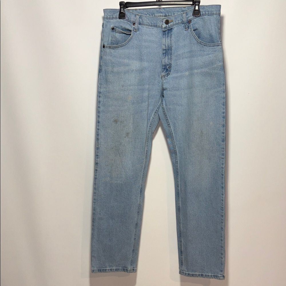 Wrangler Men's Light Blue Straight Jeans